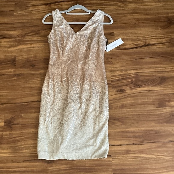Calvin Klein ombre sequin shift dress - Picture 1 of 3